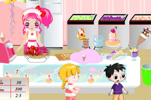 《阿sue儿童冰淇淋店》游戏画面1
